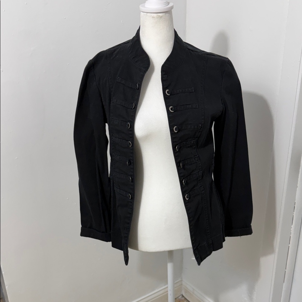 Black Women's Military Style Jacket